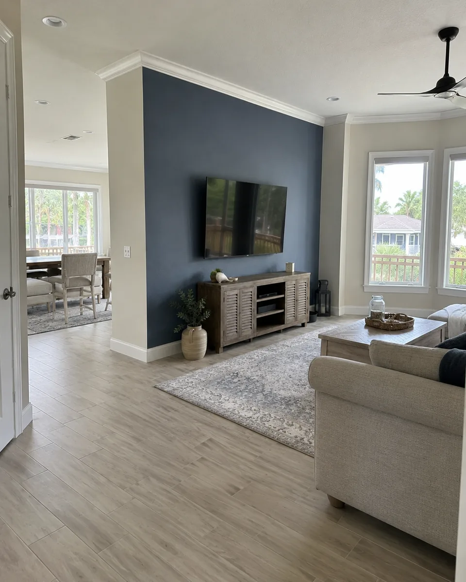 Accent wall painting project in Citrus Park by Westchase Painting Company (view 2)