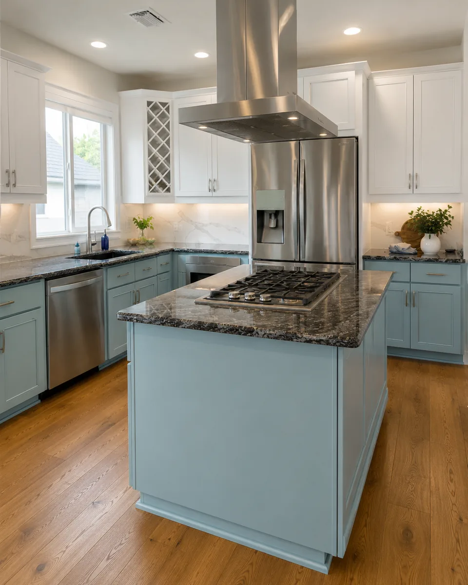 Cabinet refinishing project in Wesley Chapel by Westchase Painting Company