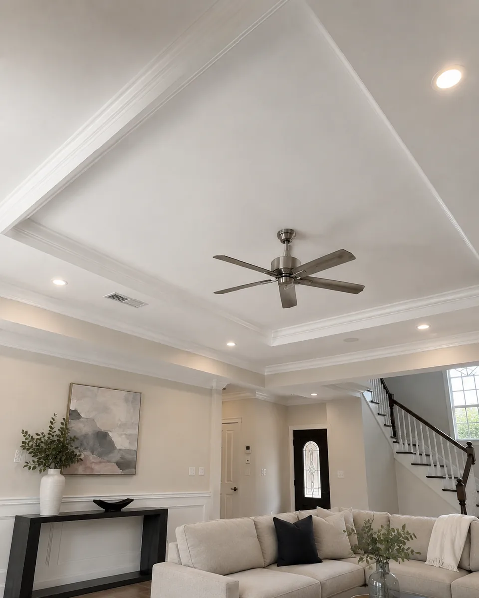Ceiling painting project in Tampa Palms by Westchase Painting Company (view 2)