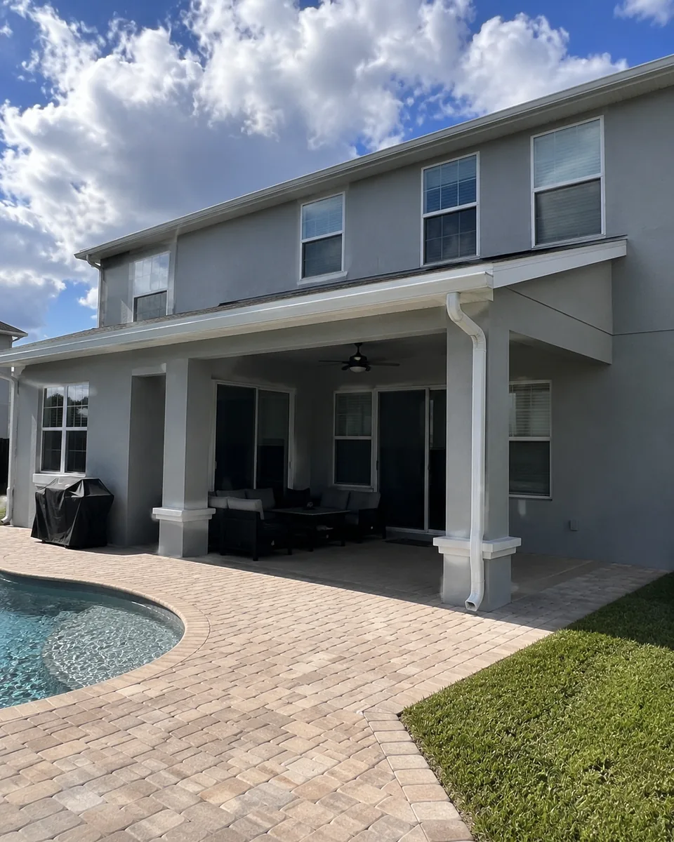 Stucco painting project in Carrollwood by Westchase Painting Company (view 2)