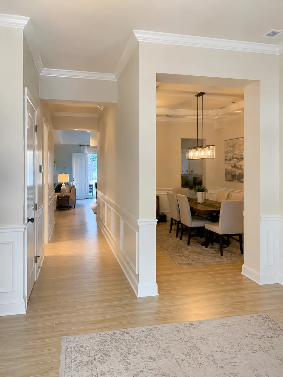 Trim and baseboard painting project in South Tampa by Westchase Painting Company (view 2)