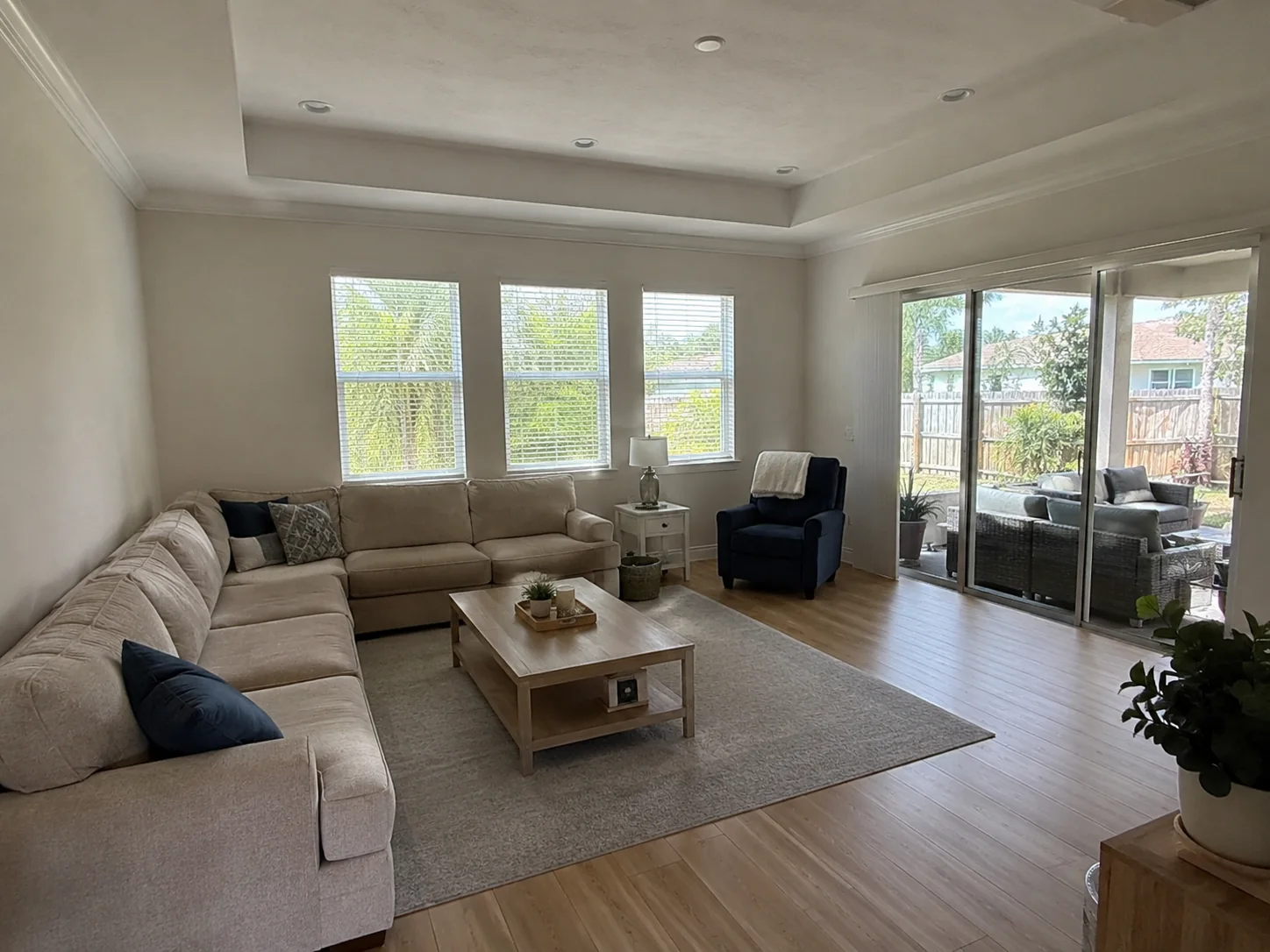 Interior living room painted by Westchase Painting Company