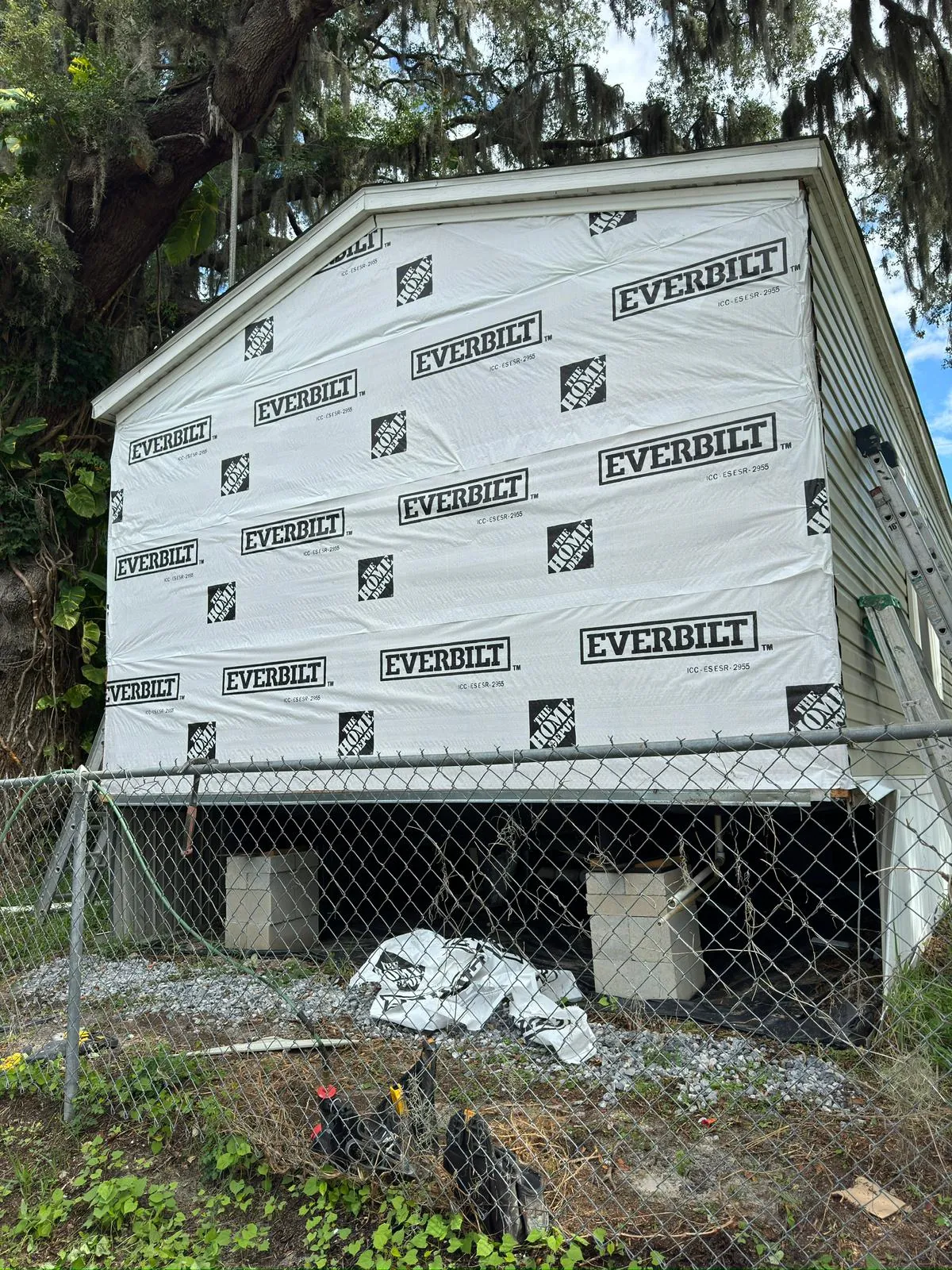 Commercial metal siding painting