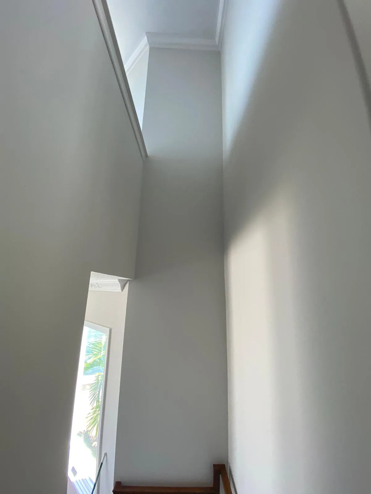 Bright interior room freshly painted with modern palette